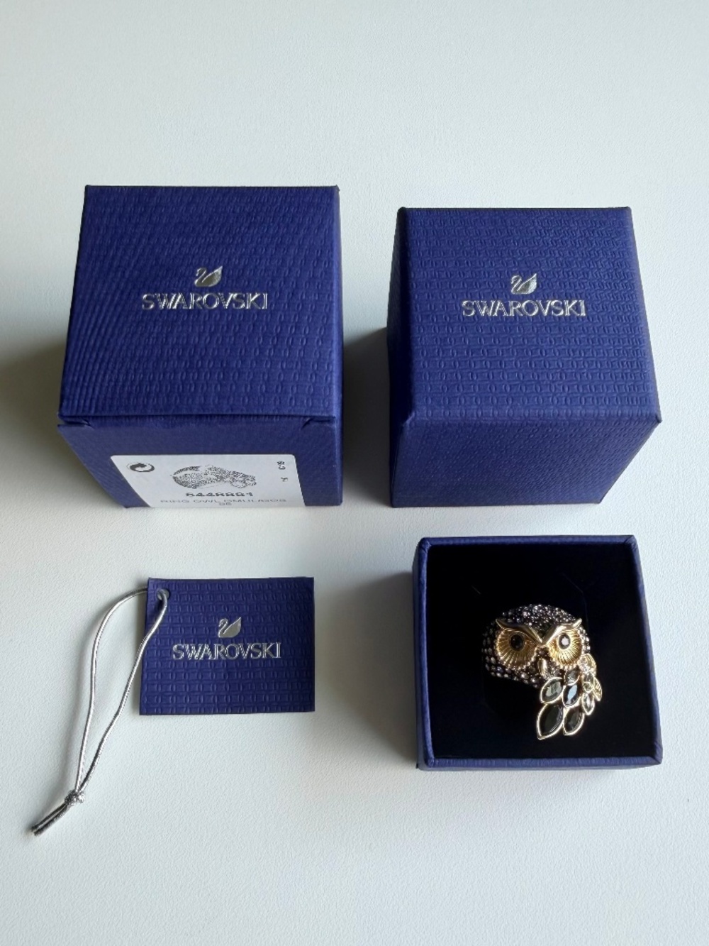 Swarovski March Owl Ring